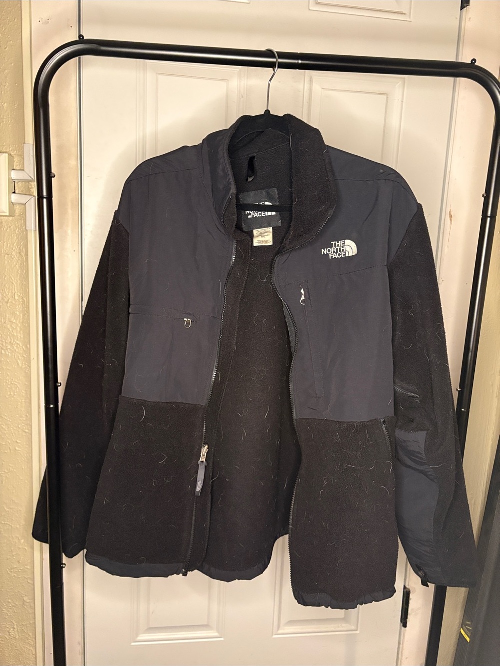 The North Face Black Lightweight Fleece Jacket with Reinforced Panels